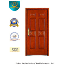 Classic Style Armoured Security Door with Carving (b-6026)